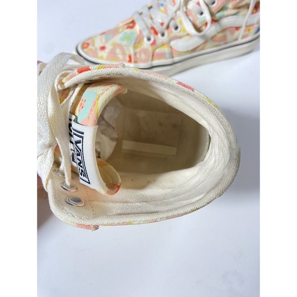 VANS Sk8-Hi Tapered Floral Women's Canvas Sneaker Skate Size 7 Eco Cush 500714 - Picture 9 of 14